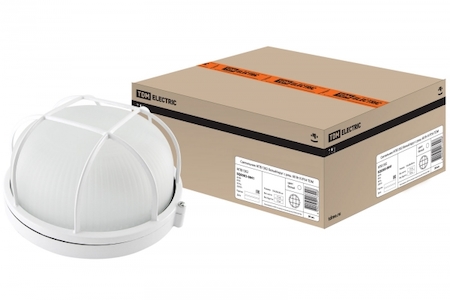 TDM ELECTRIC SQ0303-0041 Светильник НПБ1302 белый/круг с реш. 60Вт К IP54 TDM